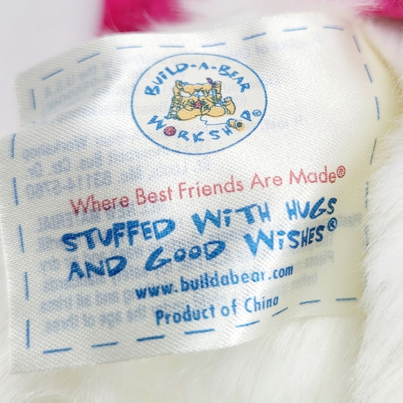 Build A Bear White Bunny Wearing a Skirt & Shirt with Superman Logo on it - Picture 7 of 10